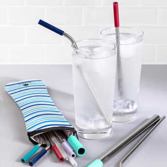 13 Piece Set Stainless Steel Straw - Picture 1 of 5